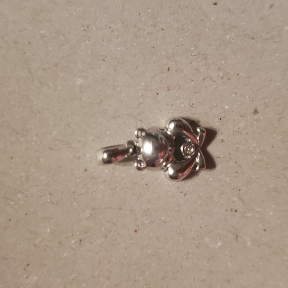 NWT BRAND NEW STERLING SILVER FROG PENDANT with real diamond chip - Picture 2 of 4